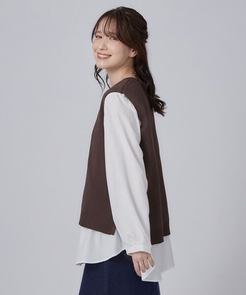 SHOO・LA・RUE / シューラルー その他トップス | スポンデッシュベスト&シャツインナーセットプルオーバー | 詳細9