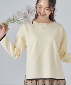 SHOO・LA・RUE / シューラルー ニット・セーター | 【洗濯機可/S-LL】抜け感ある着こなしに 金釦付き スポンディッシュトップス