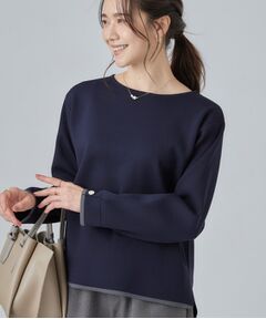 SHOO・LA・RUE / シューラルー ニット・セーター | 【洗濯機可/S-LL】抜け感ある着こなしに 金釦付き スポンディッシュトップス