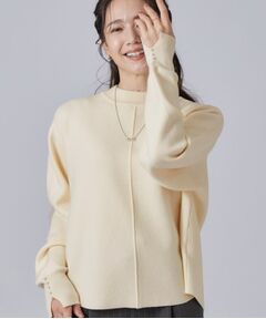 SHOO・LA・RUE / シューラルー ニット・セーター | パール調ボタンもちもち裾ラウンドニット
