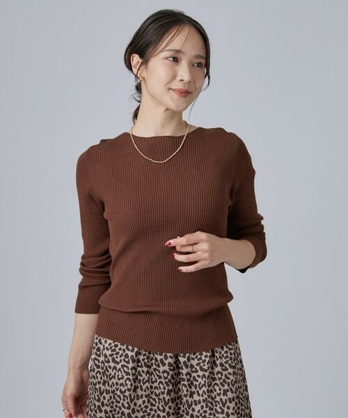 SHOO・LA・RUE / シューラルー ニット・セーター | アンチピリングやわらかRIBクルーネックトップス | 詳細13