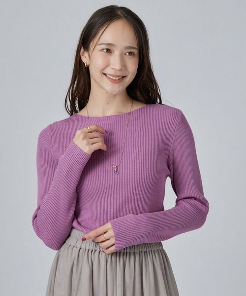 SHOO・LA・RUE / シューラルー ニット・セーター | アンチピリングやわらかRIBクルーネックトップス | 詳細21