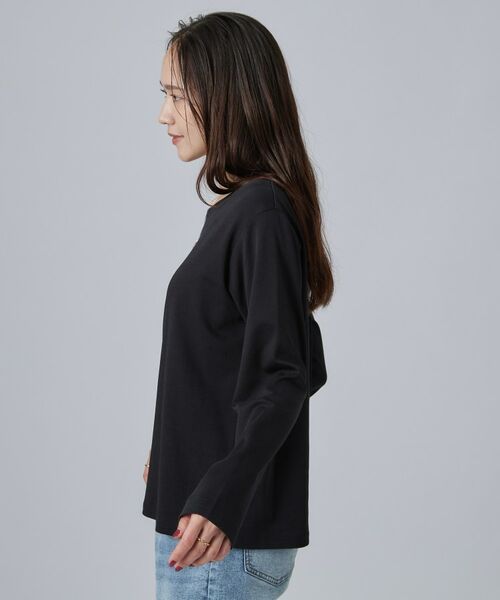 SHOO・LA・RUE / シューラルー カットソー | 【UVカット】大人上品スムース長袖ロゴプリントTシャツ | 詳細14