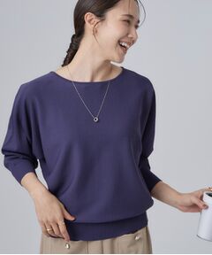 SHOO・LA・RUE / シューラルー ニット・セーター | 【洗濯機可】軽やかでさらっとしたタッチ すっきり見えドルマンニット