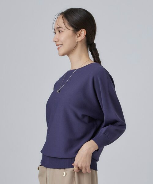 SHOO・LA・RUE / シューラルー ニット・セーター | 【洗濯機可】軽やかでさらっとしたタッチ すっきり見えドルマンニット | 詳細10