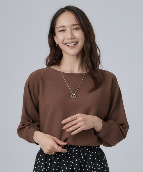 SHOO・LA・RUE / シューラルー ニット・セーター | 【洗濯機可】軽やかでさらっとしたタッチ すっきり見えドルマンニット | 詳細13
