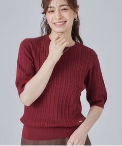 SHOO・LA・RUE / シューラルー ニット・セーター | 【洗濯機可/S-LL】上品見え ミニケーブルニット