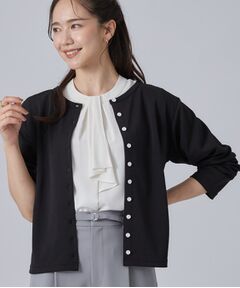 SHOO・LA・RUE / シューラルー カーディガン・ボレロ | 【UV/S-LL/洗濯機可】多ボタンがポイント クルーネックカーディガン