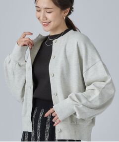 SHOO・LA・RUE / シューラルー カーディガン・ボレロ | 【S-LL/洗濯機可】裾刺繍がアクセント ゆるっと決まる スウェットカーディガン