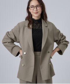 SHOO・LA・RUE / シューラルー テーラードジャケット | 【セットアップ可/洗濯後しわになりにくい】ウールフィール ダブルジャケット