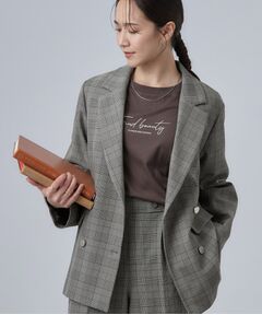 SHOO・LA・RUE / シューラルー テーラードジャケット | 【セットアップ可/洗濯後しわになりにくい】ウールフィール ダブルジャケット