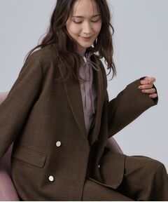 SHOO・LA・RUE / シューラルー テーラードジャケット | 【セットアップ可/洗濯後しわになりにくい】ウールフィール ダブルジャケット