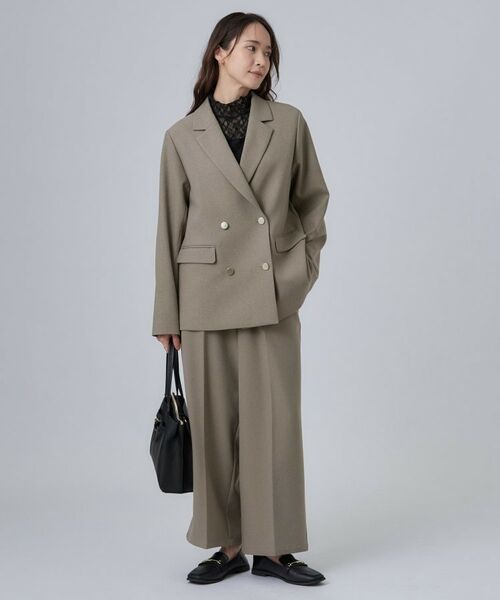 SHOO・LA・RUE / シューラルー テーラードジャケット | 【セットアップ可/洗濯後しわになりにくい】ウールフィール ダブルジャケット | 詳細5