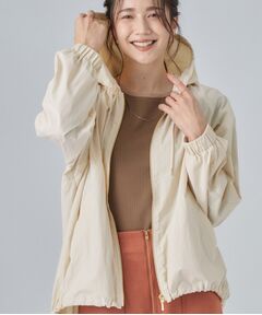 SHOO・LA・RUE / シューラルー レザーブルゾン・ジャケット | 【S-LL/撥水】ゴールドパーツで女性らしく ギャザーブルゾン