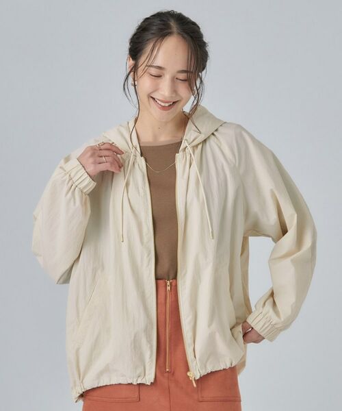 SHOO・LA・RUE / シューラルー レザーブルゾン・ジャケット | 【S-LL/撥水】ゴールドパーツで女性らしく ギャザーブルゾン | 詳細1