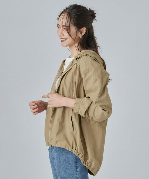 SHOO・LA・RUE / シューラルー レザーブルゾン・ジャケット | 【S-LL/撥水】ゴールドパーツで女性らしく ギャザーブルゾン | 詳細10