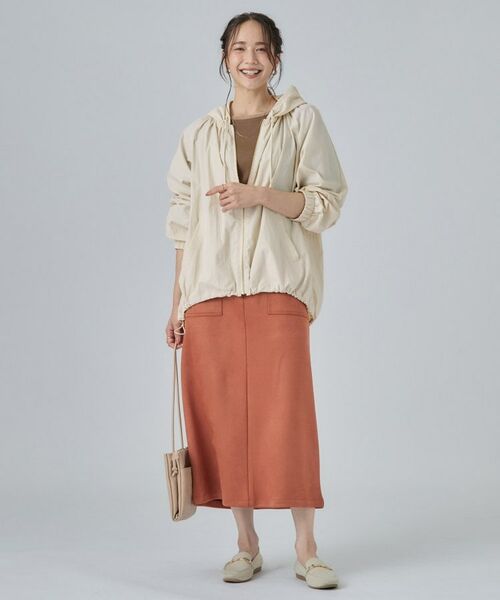SHOO・LA・RUE / シューラルー レザーブルゾン・ジャケット | 【S-LL/撥水】ゴールドパーツで女性らしく ギャザーブルゾン | 詳細3