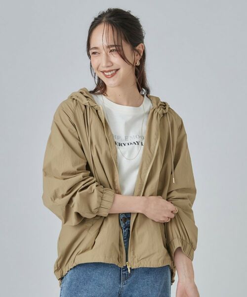 SHOO・LA・RUE / シューラルー レザーブルゾン・ジャケット | 【S-LL/撥水】ゴールドパーツで女性らしく ギャザーブルゾン | 詳細9