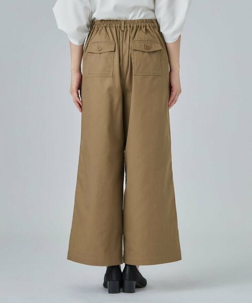 SHOO・LA・RUE / シューラルー パンツ | 【洗濯機可/S-LL】ナチュラルな着こなしに。綿混タックチノワイドパンツ | 詳細11