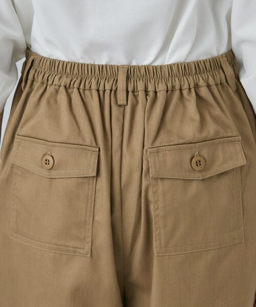 SHOO・LA・RUE / シューラルー パンツ | 【洗濯機可/S-LL】ナチュラルな着こなしに。綿混タックチノワイドパンツ | 詳細14