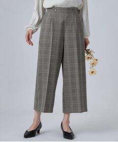 SHOO・LA・RUE / シューラルー パンツ | 【洗濯後しわになりにくい/着丈が選べる／セットアップ可】ウールフィール センタープレスワイドパンツ