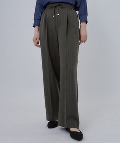 SHOO・LA・RUE / シューラルー パンツ | 【着丈が選べる／洗濯後しわになりにくい】センターピンタック きれいめイージーワイドパンツ
