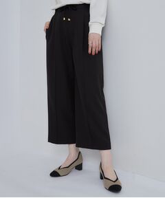 SHOO・LA・RUE / シューラルー パンツ | 【着丈が選べる／洗濯後しわになりにくい】センターピンタック きれいめイージーワイドパンツ