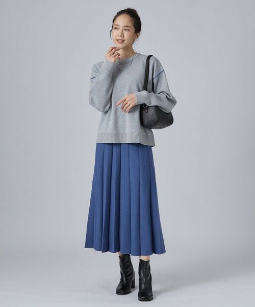 SHOO・LA・RUE / シューラルー ロング・マキシ丈スカート | 【洗濯機可/S-LL】もちもちで心地よい もちここニットスカート | 詳細18