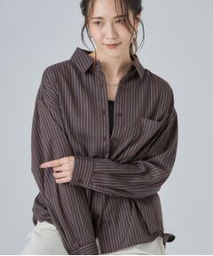 SHOO・LA・RUE / シューラルー シャツ・ブラウス | 【洗濯後しわになりにくい/S-LL】選べる6パターン 羽織としても活躍する ベーシックシャツ