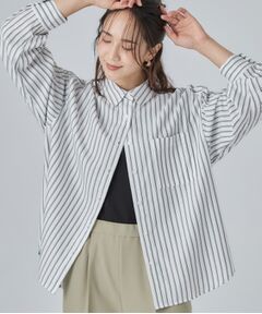 SHOO・LA・RUE / シューラルー シャツ・ブラウス | 【洗濯後しわになりにくい/S-LL】選べる6パターン 羽織としても活躍する ベーシックシャツ