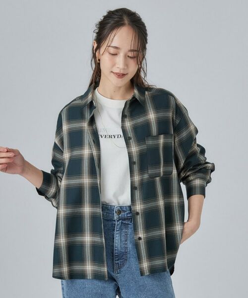 SHOO・LA・RUE / シューラルー シャツ・ブラウス | 【洗濯後しわになりにくい/S-LL】選べる6パターン 羽織としても活躍する ベーシックシャツ | 詳細9