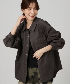SHOO・LA・RUE / シューラルー シャツ・ブラウス | フェイクスウェード ポケットシャツ