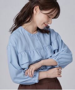 SHOO・LA・RUE / シューラルー シャツ・ブラウス | フロントティアードブラウス