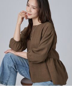 SHOO・LA・RUE / シューラルー シャツ・ブラウス | サイドギャザーペプラムブラウス
