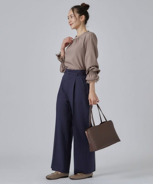 SHOO・LA・RUE / シューラルー シャツ・ブラウス | 【S-LL/洗濯機可】お袖レースで華やぐ。フェミニンブラウス | 詳細11