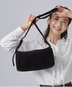 SHOO・LA・RUE / シューラルー ショルダーバッグ | 起毛生地ヨコナガショルダーバッグ