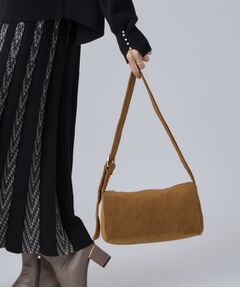 SHOO・LA・RUE / シューラルー ショルダーバッグ | 起毛生地ヨコナガショルダーバッグ