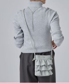 SHOO・LA・RUE / シューラルー ショルダーバッグ | 光沢生地フリルミニショルダーバッグ