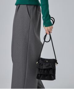 SHOO・LA・RUE / シューラルー ショルダーバッグ | 光沢生地フリルミニショルダーバッグ