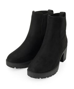 SHOO・LA・RUE / シューラルー ブーツ（ショート丈） | ヒールアップハキクチニットブーツ