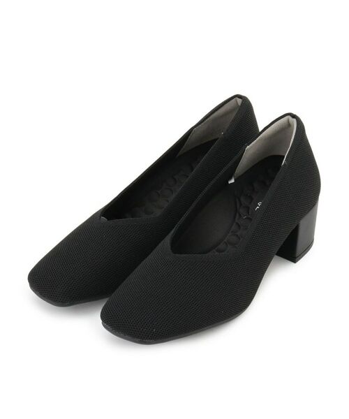 SHOO・LA・RUE / シューラルー パンプス | 【走れる】ニットヒールパンプス（ブラック(019)）