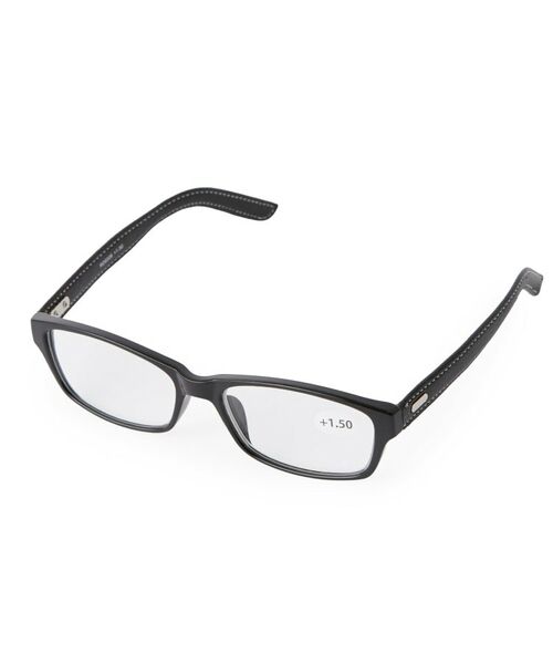 SHOO・LA・RUE / シューラルー サングラス・メガネ | サイドテンプル合皮リーディンググラス(老眼鏡)(ブラック(019))