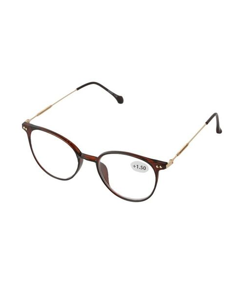 SHOO・LA・RUE / シューラルー サングラス・メガネ | ボストン型リーディンググラス(老眼鏡)(モカブラウン(042))