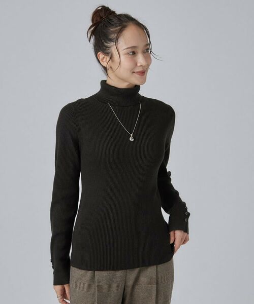 SHOO・LA・RUE / シューラルー ニット・セーター | ちくちくしにくいリブタートルニット | 詳細13