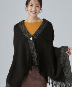 SHOO・LA・RUE / シューラルー マフラー・ショール・スヌード・ストール | 【2WAY】ラメラインニットケープ