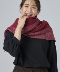 SHOO・LA・RUE / シューラルー マフラー・ショール・スヌード・ストール | 【2WAY】ラメラインニットケープ