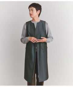 Cotton Wool Gabardine ジレワンピース