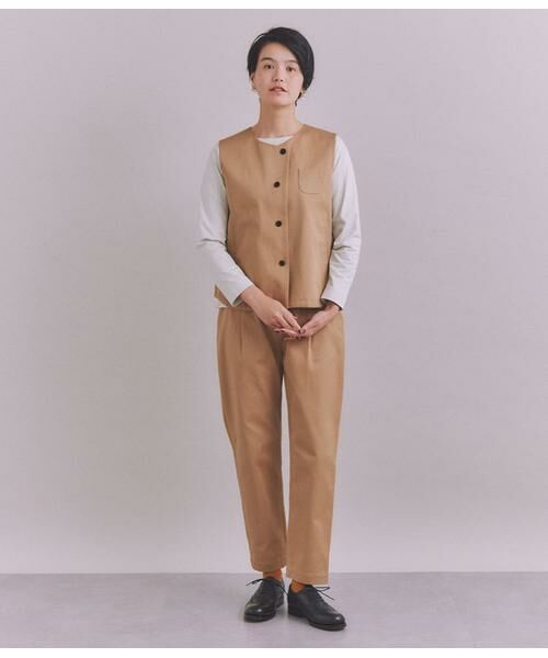 SIPULI / シプリ ベスト | Supima Cotton Chino アシンメトリーベスト | 詳細6