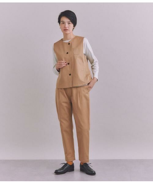 SIPULI / シプリ ベスト | Supima Cotton Chino アシンメトリーベスト | 詳細7