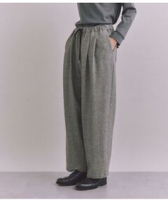 Wool Powerstretch ギャザータックドロストパンツ